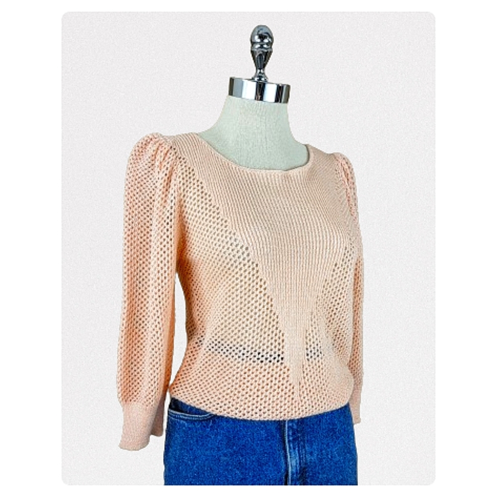 vintage 70's mesh sweater